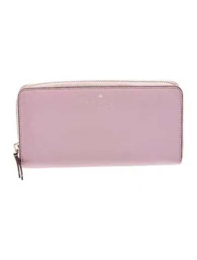 Pre-owned Kate Spade Leather Clutch In Pink