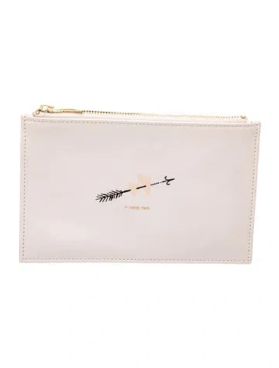Pre-owned Kate Spade Leather Clutch In Pink