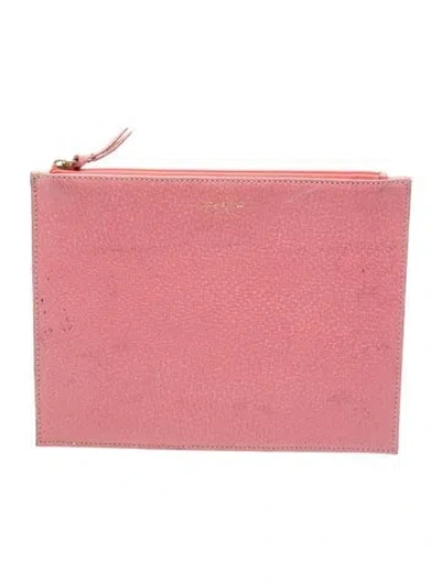 Pre-owned Kate Spade Leather Clutch In Pink