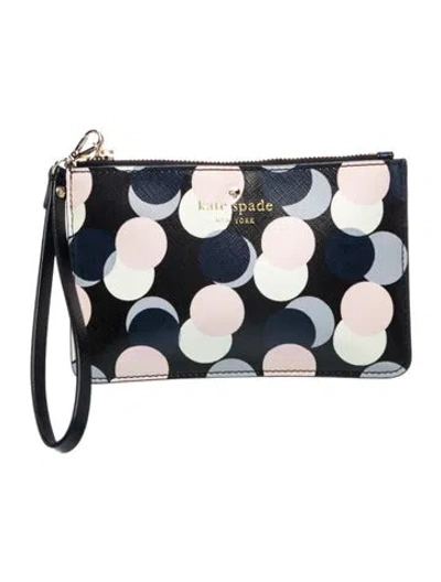Pre-owned Kate Spade Leather Clutch W/ Tags In Black