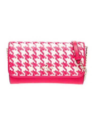 Pre-owned Kate Spade Leather Clutch W/ Tags In Pink