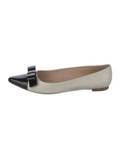 Pre-owned Kate Spade Leather Colorblock Pattern Ballet Flats In Multi