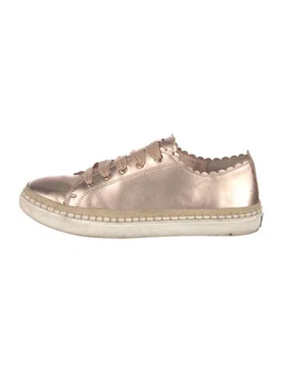 Pre-owned Kate Spade Leather Colorblock Pattern Espadrille Sneakers