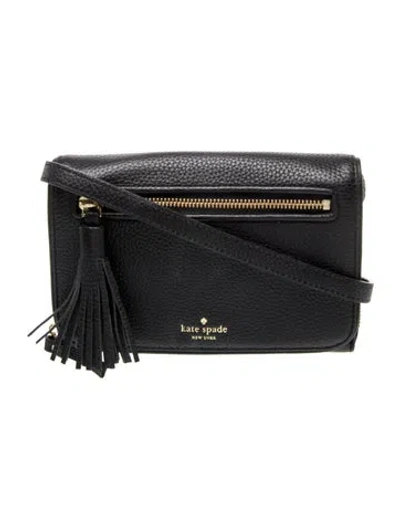 Pre-owned Kate Spade Leather Crossbody Bag In Black