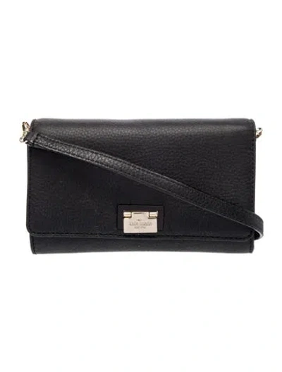 Pre-owned Kate Spade Leather Crossbody Bag In Black