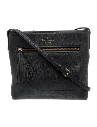 Pre-owned Kate Spade Leather Crossbody Bag In Black