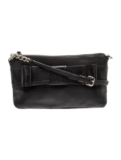 Pre-owned Kate Spade Leather Crossbody Bag In Black