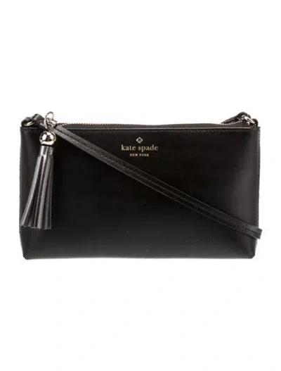 Pre-owned Kate Spade Leather Crossbody Bag In Black
