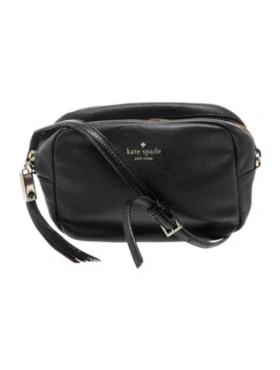 Pre-owned Kate Spade Leather Crossbody Bag In Black