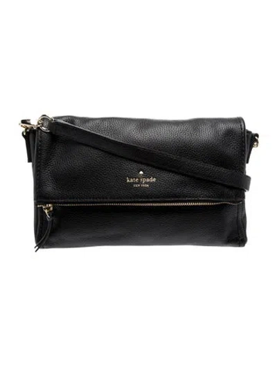 Pre-owned Kate Spade Leather Crossbody Bag In Black