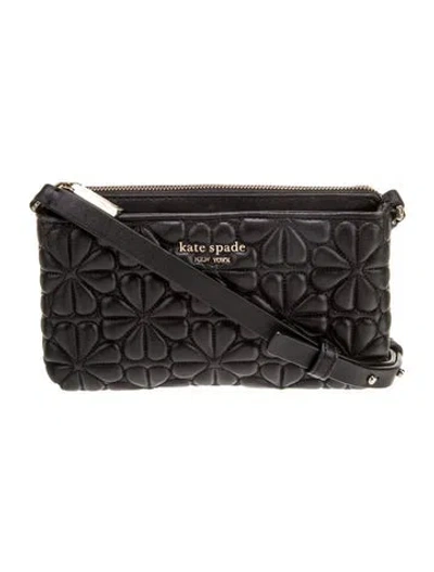 Pre-owned Kate Spade Leather Crossbody Bag In Black