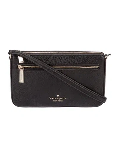 Pre-owned Kate Spade Leather Crossbody Bag In Black