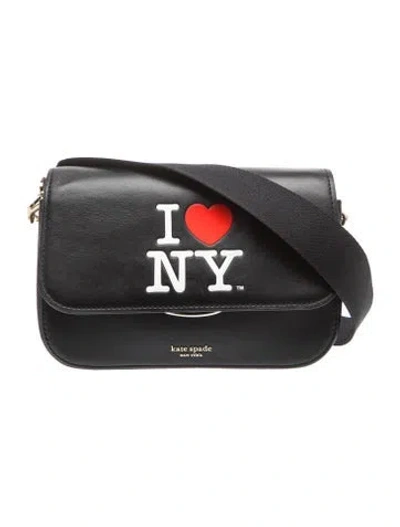 Pre-owned Kate Spade Leather Crossbody Bag In Black