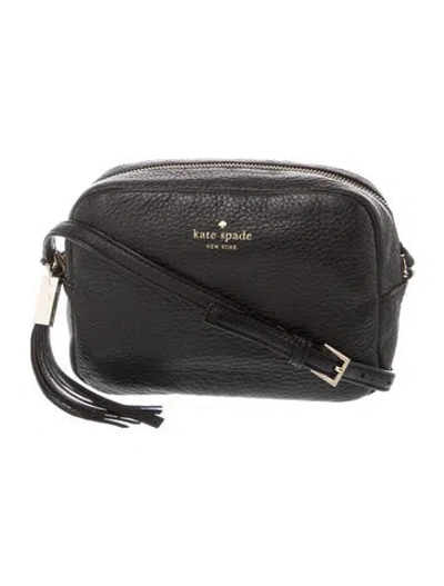 Pre-owned Kate Spade Leather Crossbody Bag In Black