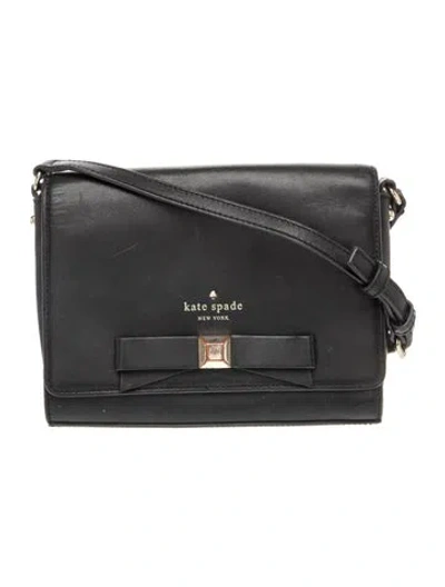 Pre-owned Kate Spade Leather Crossbody Bag In Black