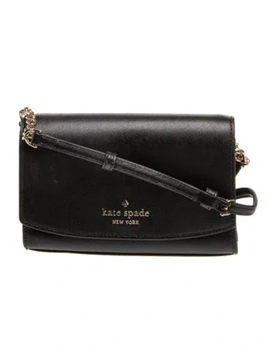 Pre-owned Kate Spade Leather Crossbody Bag In Black