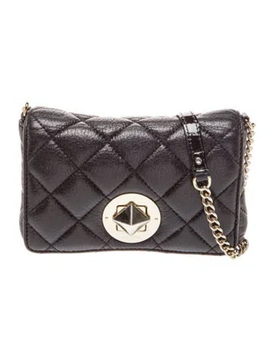 Pre-owned Kate Spade Leather Crossbody Bag In Black