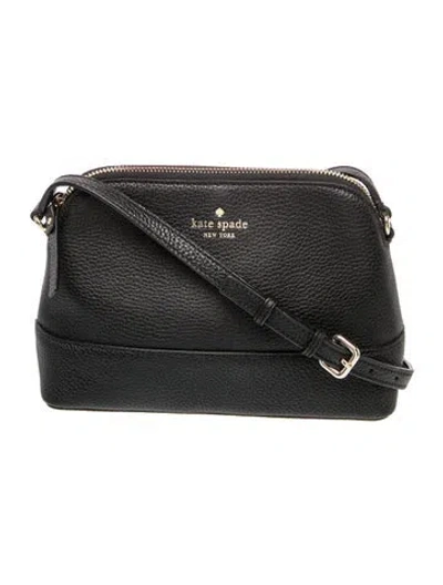 Pre-owned Kate Spade Leather Crossbody Bag In Black