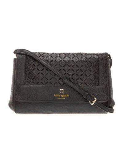 Pre-owned Kate Spade Leather Crossbody Bag In Black