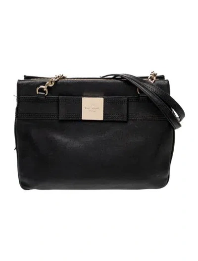 Pre-owned Kate Spade Leather Crossbody Bag In Black