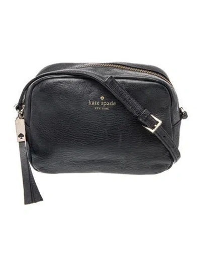 Pre-owned Kate Spade Leather Crossbody Bag In Black