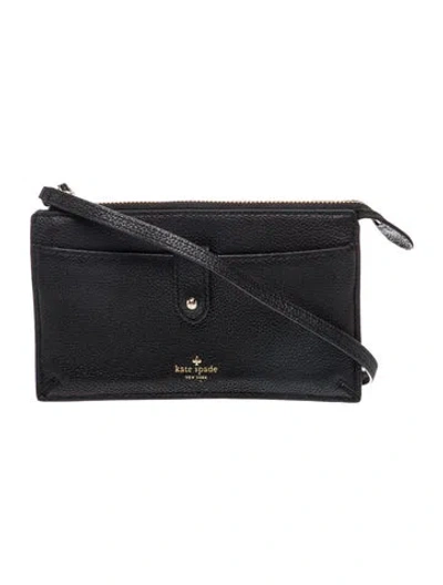 Pre-owned Kate Spade Leather Crossbody Bag In Black