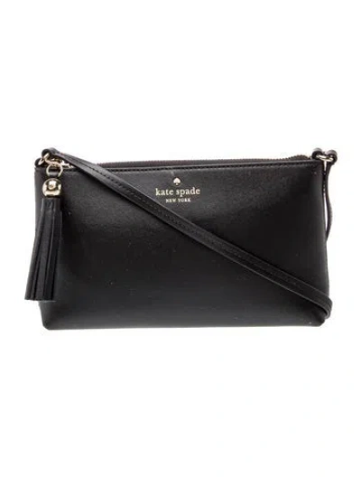 Pre-owned Kate Spade Leather Crossbody Bag In Black