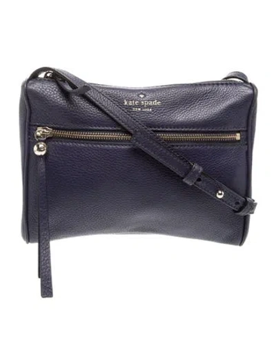 Pre-owned Kate Spade Leather Crossbody Bag In Blue