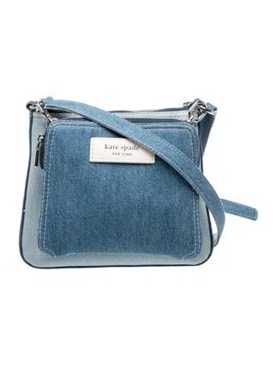 Pre-owned Kate Spade Leather Crossbody Bag In Blue