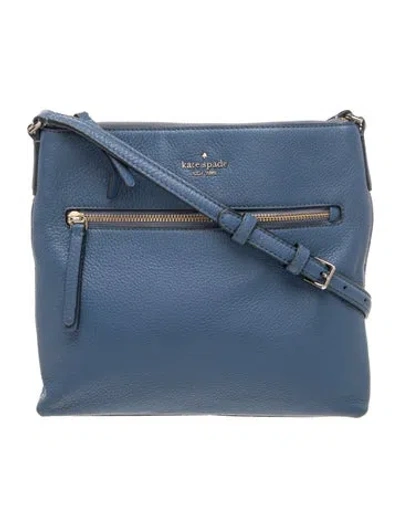 Pre-owned Kate Spade Leather Crossbody Bag In Blue