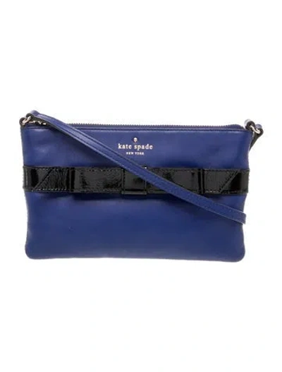 Pre-owned Kate Spade Leather Crossbody Bag In Blue