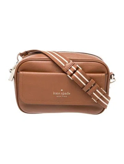 Pre-owned Kate Spade Leather Crossbody Bag In Brown
