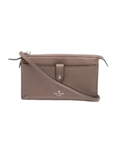 Pre-owned Kate Spade Leather Crossbody Bag In Brown