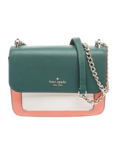 Pre-owned Kate Spade Leather Crossbody Bag In Green
