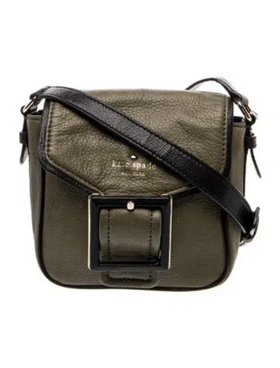 Pre-owned Kate Spade Leather Crossbody Bag In Green