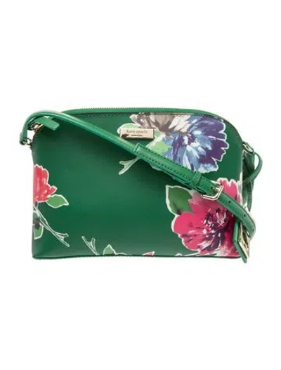 Pre-owned Kate Spade Leather Crossbody Bag In Green