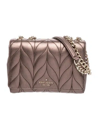 Pre-owned Kate Spade Leather Crossbody Bag In Neutral