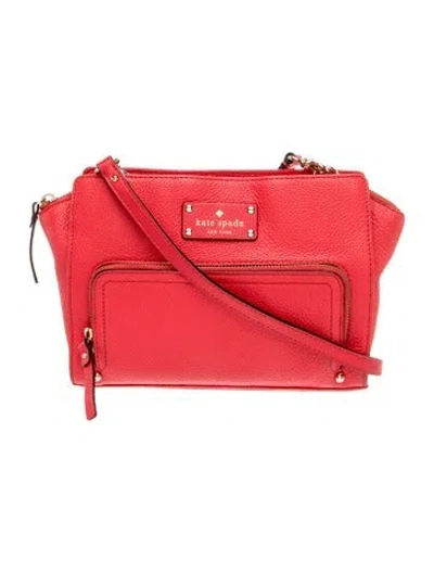 Pre-owned Kate Spade Leather Crossbody Bag In Pink