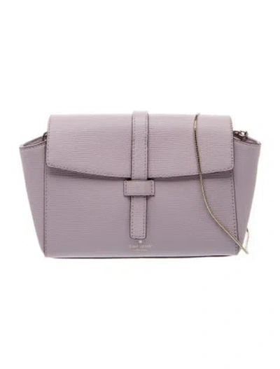 Pre-owned Kate Spade Leather Crossbody Bag In Purple