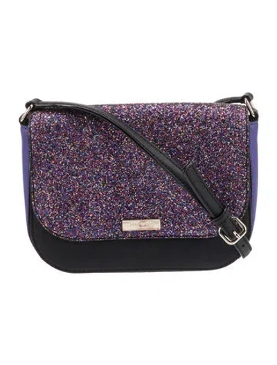 Pre-owned Kate Spade Leather Crossbody Bag In Purple