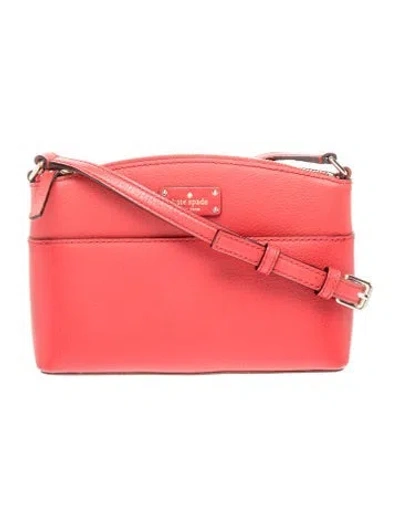Pre-owned Kate Spade Leather Crossbody Bag In Red