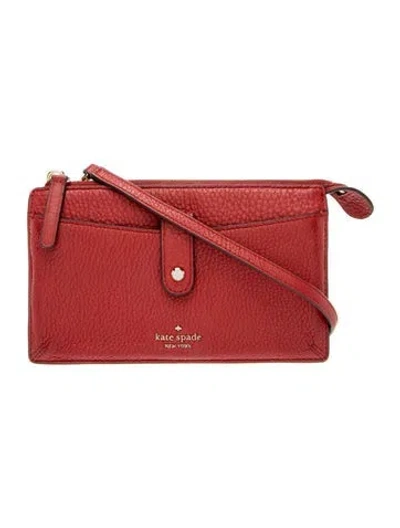 Pre-owned Kate Spade Leather Crossbody Bag In Red