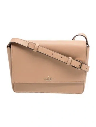 Pre-owned Kate Spade Leather Crossbody Bag W/ Tags In Neutral