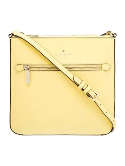 Pre-owned Kate Spade Leather Crossbody Bag W/ Tags In Yellow
