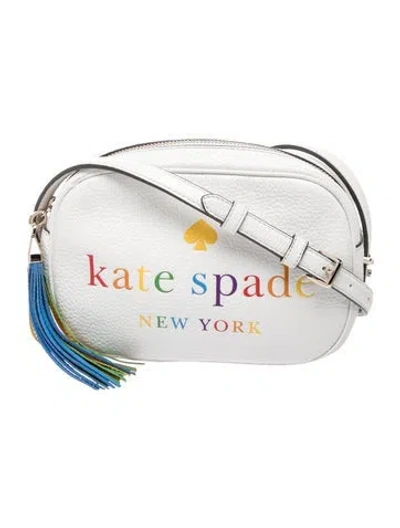 Pre-owned Kate Spade Leather Crossbody Bag In White