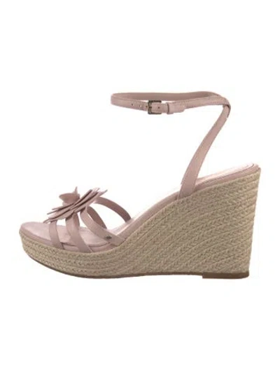 Pre-owned Kate Spade Leather Espadrilles In Neutrals
