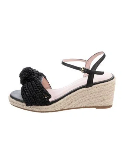 Pre-owned Kate Spade Leather Espadrilles In Neutrals