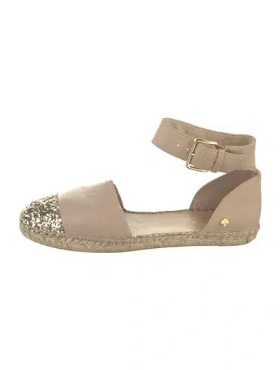 Pre-owned Kate Spade Leather Espadrilles In Pink