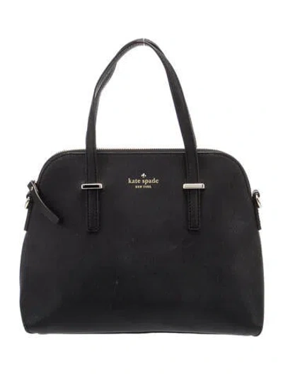 Pre-owned Kate Spade Leather Handle Bag In Black
