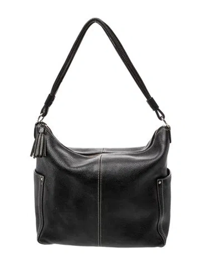 Pre-owned Kate Spade Leather Hobo In Black
